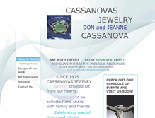 Tablet Screenshot of cassanovasjewelry.com